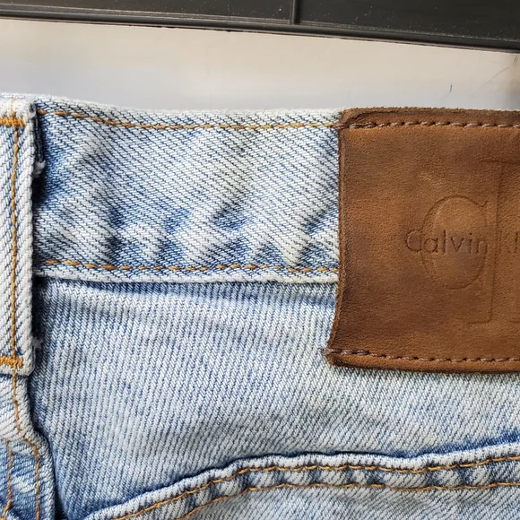 VINTAGE CALVIN KLEIN Light Denim 90s Jeans Sz 12 - Picture 14 of 16